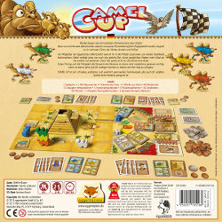 Camel Up Ed1 board game base set for Camel Up Ed1 from Pegasus Spiele, 2014 - Board game base set review