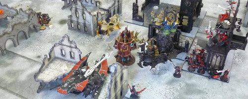 KMCS 9 - Warhammer 40.000 8. kiadás - A Birodalom az eldák ellen (2018.05.20) - Játékbeszámoló képekben