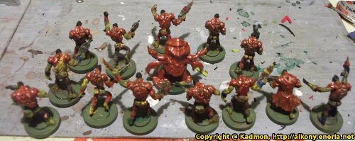 Painting Gaunt pirates for Imperial Space - Plague Stage 3 minis for Deadzone from Mantic Games - Painting log