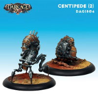 Centipede (2) set for the Saint Isaac faction of the Forsaken for Dark Age from CoolMiniOrNot, 2015 - Miniature set review