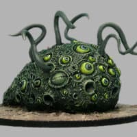 Blob with tentacles in 1/56 scale - Shoggoth #1 from CP Models, 2011 - Miniature creature review