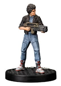 Futuristic female with assault rifle - Ripley for Aliens board game from Gale Force Nine, 2020 - Miniature figure review