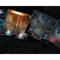Futuristic building interior & alien hive modular game tile kit in 1/56 scale - Aliens: Get Away From Her, You B***h! game tiles for Aliens from Gale Force Nine, 2020 - Miniature scenery review
