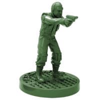 Modern soldier with pistol - Spunkmeyer for Aliens board game from Gale Force Nine, 2023 - Miniature figure review
