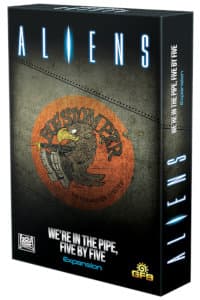 Aliens: We’re in the Pipe, Five by Five for Aliens (GF9) from Gale Force Nine, 2023 - Board game expansion review