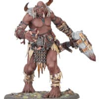 Giant warrior with stone axe in 1/56 scale - Beast-Smasher Mega-Gargant for Sons of Behemat of Warhammer: Age of Sigmar from Games Workshop, 2022 - Miniature figure review