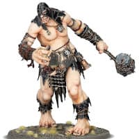 Giant warrior with wrecking ball in 1/56 scale - Gatebreaker Mega-Gargant for Sons of Behemat of Warhammer: Age of Sigmar from Games Workshop, 2020 - Miniature figure review