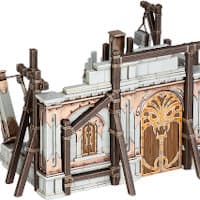 Medieval building under construction in 1/56 scale - Domicile Shell #1 for Warhammer: Age of Sigmar from Games Workshop, 2021 - Miniature scenery review