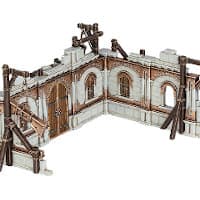 Medieval building under construction in 1/56 scale - Domicile Shell #2 for Warhammer: Age of Sigmar from Games Workshop, 2021 - Miniature scenery review