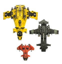 Size comparison: Sokar pattern Stormbird, Thunderhawk Gunship #2, and Storm Eagle from Games Workshop (Forge World).
