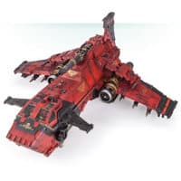 Combat flyer in 1/64 scale - Thunderhawk Gunship #3 for Warhammer 40,000 Ed8 from Games Workshop (Forge World), 2017 - Miniature vehicle review