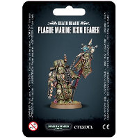 Plague Marine Icon Bearer set for Warhammer 40,000 Ed8 from Games Workshop, 2017 - Miniature figure set review