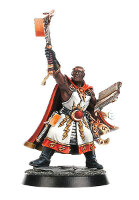 Warrior with war mallet and book (Excelsior Warpriest for Warhammer Quest) from Games Workshop - Miniature figure