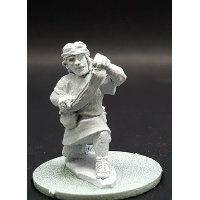 Warrior with sling in 1/56 scale - Balearic Slinger #2 for the Iberians of Saga: Punic Wars from Gripping Beast - Miniature figure review