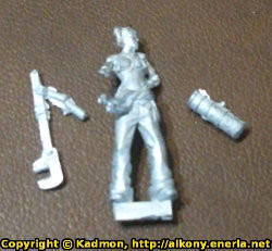 Human with pipe wrench (Abby) for Eden from Happy Games Factory - Miniature figure review