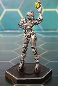 Futuristic humanoid referre in 1/56 scale - Bad Call for DreadBall from Mantic Games, 2014
