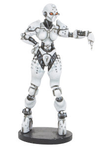 Futuristic humanoid referre in 1/56 scale - RefBot Mk1 for DreadBall from Mantic Games, 201x