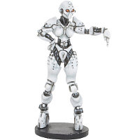 Futuristic humanoid referre in 1/56 scale - RefBot Mk1 for DreadBall from Mantic Games, 201x