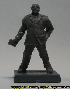 Human officer in 1/56 scale - The Warden for DreadBall from Mantic Games, 2014