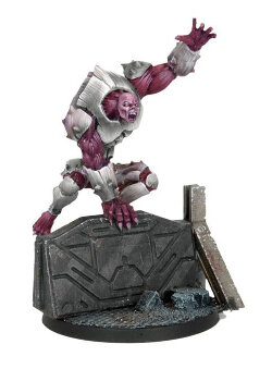 Large brute in 1/56 scale (Plague Gen 2 Mutant #2 for Warpath) from Mantic Games - Miniature figure review