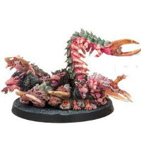 Swarm of critters in 1/56 scale (Plague Swarm for Warpath) from Mantic Games - Miniature creature review
