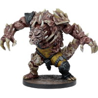 Huge brute with carapace armour in 1/56 scale (Plague Teraton for Warpath) from Mantic Games - Miniature figure review