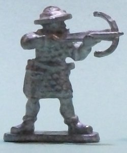 Human warrior with crossbow (Crossbowman for Levy Men) from Menhir Games - Miniature figure