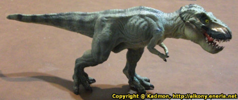 Giant biped carnivore (Green Running T-Rex for The Dinosaurs) from Papo - Miniature creature review
