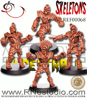 Skeletons set for the Ancestrals team of Fantasy Football from RN Estudio - Miniature set review
