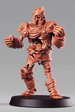 Humanoid skeleton in light armour (Skeleton #1 for the Eternals team of Fantasy Football) from RN Estudio - Miniature figure review