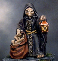 Humanoid skeleton with sack and lantern (Mr Bones (With Lantern)) from Reaper Miniatures - Miniature figure review