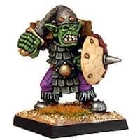Humanoid warrior with sword in 1/56 scale - Orc Sword #2 from Renegade Miniatures - Miniature figure review