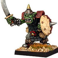 Humanoid warrior with sword in 1/56 scale - Orc Sword #3 from Renegade Miniatures - Miniature figure review