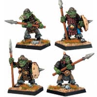 Orcs Spears (4) set in 1/56 scale from Renegade Miniatures - Miniature set review