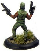 Modern soldier with submachine guns - Dogs of War #1 from Rogue Miniatures, 2013