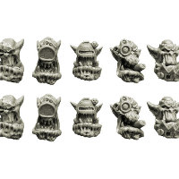Bulky Orcs Cyber Heads set from Spellcrow, 2013