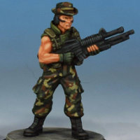 Modern soldier with automatic rifle - Spec Ops #2 from Studio Miniatures, 2018
