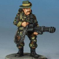 Modern soldier with rotary cannon - Spec Ops #4 from Studio Miniatures, 2018