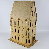 Gothic building in 1/56 scale - Gothic Building II (sloping roof) from Terrains4Games