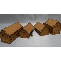 Village 28mm set from Terrains4Games - Miniature scenery set review