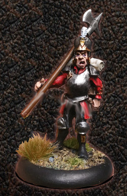 Albionnican Halberdier Trooper for ArcWorlde from Warploque Miniatures