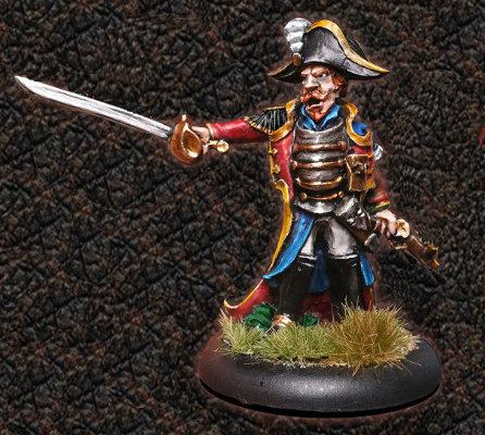 Captain Flynt for ArcWorlde from Warploque Miniatures