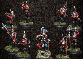 ArcWorlde - The Albionnican Empire Starter Warband from Warploque Miniatures - Miniature set