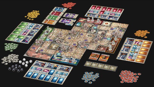 Arcadia Quest board game base set for Arcadia Quest from CoolMiniOrNot, 2014 - Boardgame base set review