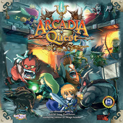 Arcadia Quest board game base set for Arcadia Quest from CoolMiniOrNot, 2014 - Boardgame base set review