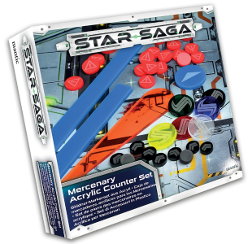 Player Acrylic Counter Set for Star Saga from Mantic Games, 2017 - Board game expansion review