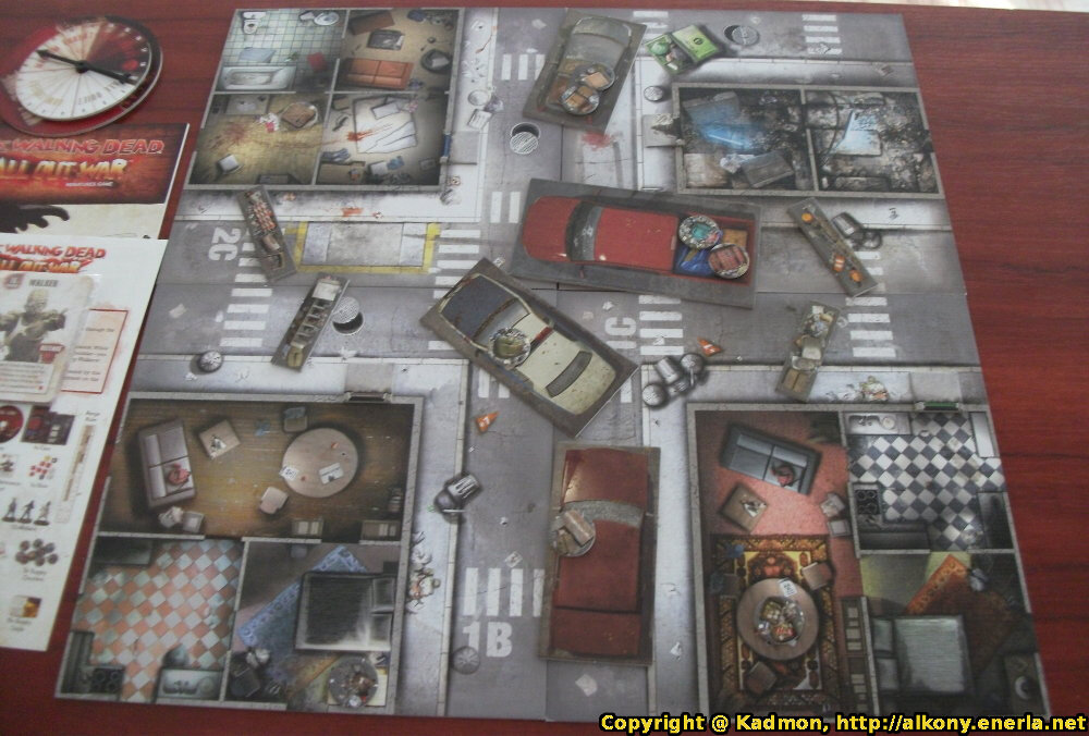 The Walking Dead Woodbury Deluxe Gaming Mat All Out War Games Spielmatte map