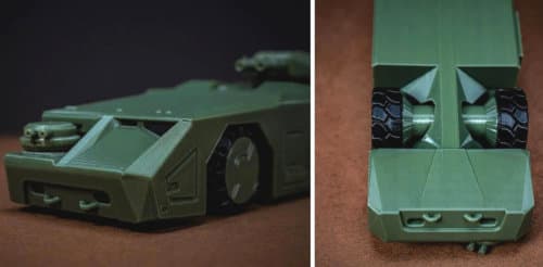 Wheeled military vehicle in 1/48 scale - M577 Armoured Personnel Carrier (Aliens APC) from Bohimso, 2021 - Miniature vehicle review