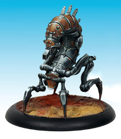 Mechanical creature in 1/50 scale - Centipede #1 for the Dark Age wargame from CoolMiniOrNot, 2016 - Miniature figure review