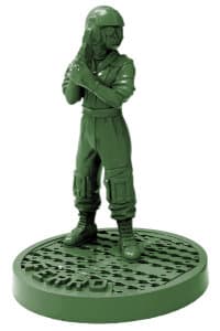 Modern soldier with pistol - Ferro for Aliens board game from Gale Force Nine, 2023 - Miniature figure review